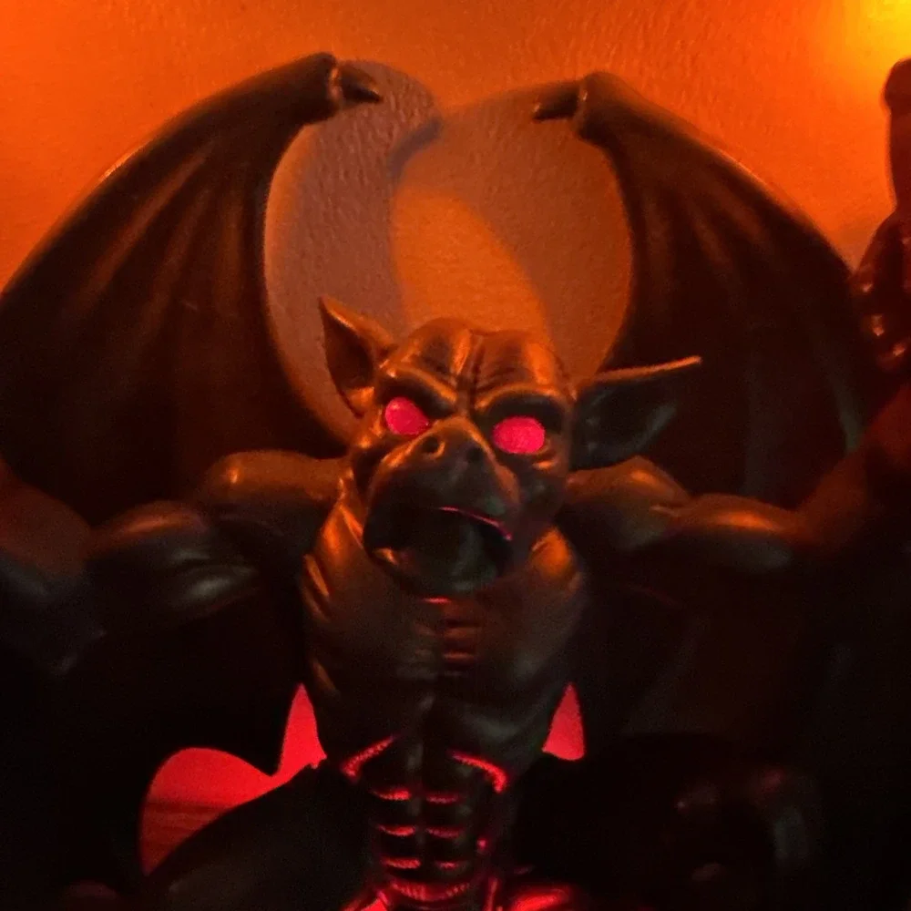 VINTAGE 1996 Trendmasters HallowScream Flickering Gargoyle Light Sconce w/Bulbs